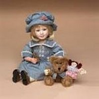 April with Biscuit, Scone and Mabel Gray-Boyds Bears Doll #4958