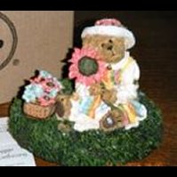 Maggie Blossombeary-Boyds Bears Crock Topper #651238LB Longaberger Exclusive