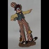 Herby Highwalker with Tag-A-Long...Day Trippin'-Boyds Bears Resin Clown Folkstone #280101