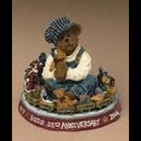 Cho-Cho McBear...25 Years and Still Chugging-Boyds Bears Anniversary Bearstone #227814 BBC LE