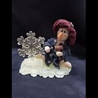 Flakey...Ice Sculptor-Boyds Bears Resin Wee Folkstone #36504