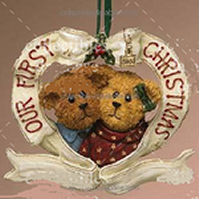 Holiday Hugs-Boyds Bears Resin Ornament #257073