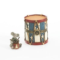 Madison's Star Bangled Drum with Sticks McNibble-Boyds Bears Patriotic Treasure Box #4022177