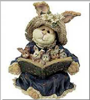 Momma Hopplebuns & Family...Story Time-Boyds Bears Bunny Rabbit Hare Bearstone #36717