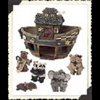Noah the Big Boat and Friends/Late Arrivals-Boyds Bears Bearstones #24800 #24801 *