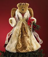 Noella Von Crimson-Boyds Bears Tree Topper Angel #4014675 QVC Exclusive