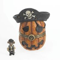 Pegleg's Pirate Jack-O-Lantern with Patch McNibble-Boyds Bears Treasure Box #4022272