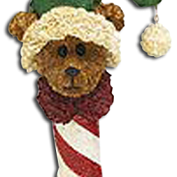 Rufus Dandycane-Boyds Bears Bearstone Ornament #257028