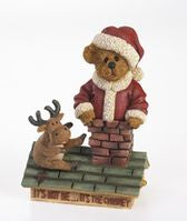 Santa and Ralph... Too Many Cookies!-Boyds Bears Bearstone #4016654 ***Hard to Find***