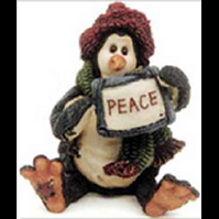 Widdle Coldfin...Peace-Boyds Bears Resin Ornament #25804
