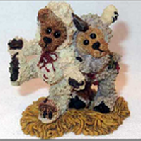 Winkie and Dink as the Lambs-Boyds Bears Nativity Bearstone #2409